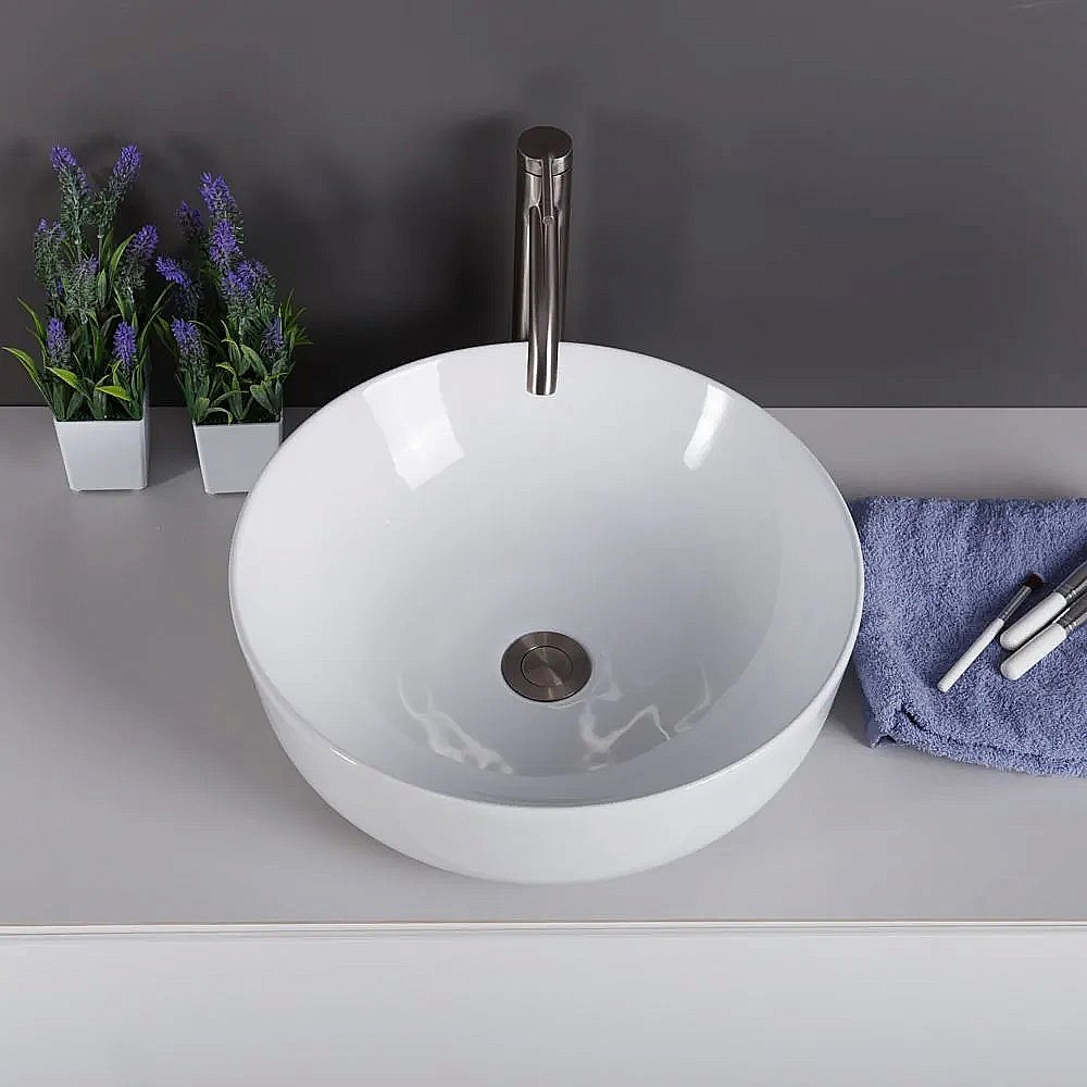 Раковина накладная Belbagno 41 BB1315 белая купить в интернет-магазине Sanbest