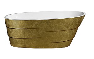Ванна акриловая Lagard Auguste lgd-agst-tg 170х75 белая,золото купить в интернет-магазине Sanbest