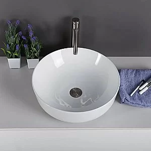 Раковина накладная Belbagno 41 BB1315 белая купить в интернет-магазине Sanbest
