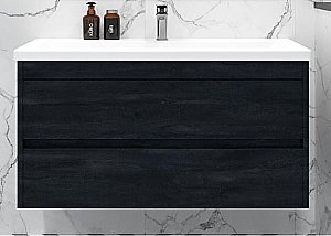 Тумба с раковиной Art&Max Family-M 100 подвесная, угольный камень для ванной в интернет-магазине Sanbest