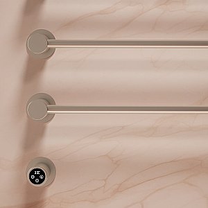 Полотенцесушитель электрический Vincea VTD-2H1BN брашированный никель, таймер купить в интернет-магазине сантехники Sanbest