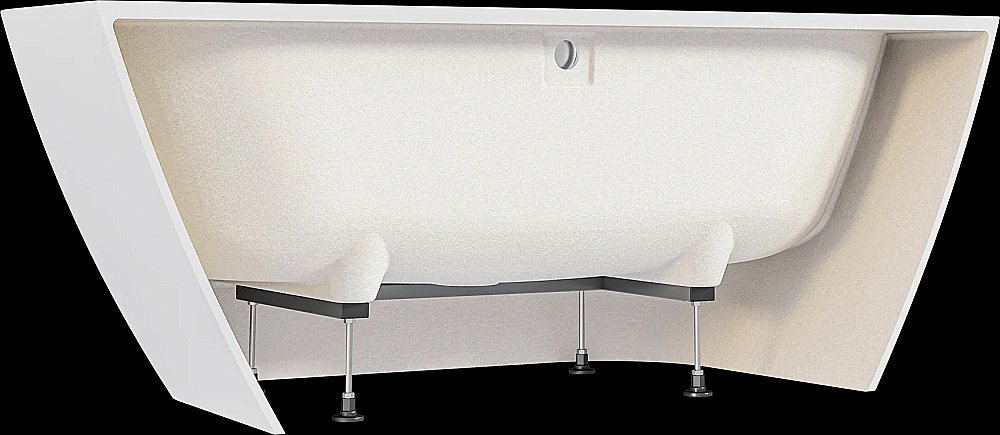 Ванна BAS Палермо 168х80,5 ВА00024 белая купить в интернет-магазине Sanbest