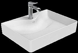 Накладная раковина CREAVIT Ruby 60х45 RB064-00CB42E-0000 белая купить в интернет-магазине Sanbest