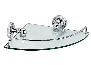 Полка стеклянная угловая FIXSEN STYLE FX-41103A купить в интернет-магазине сантехники Sanbest