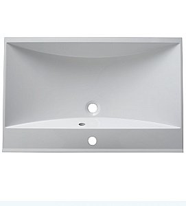 Тумба с раковиной Aquanet Верона 75/Aquanet Нота-75 подвесная с 2 ящиками белая глянцевая для ванной в интернет-магазине Sanbest