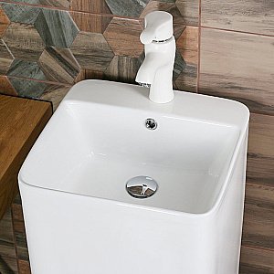 Раковина Melana B125 B125-805 белая купить в интернет-магазине Sanbest
