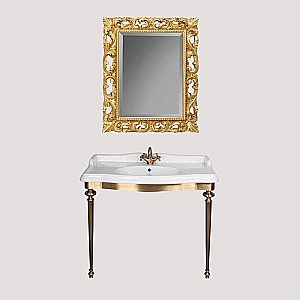 Консоль с раковиной Tiffany World Bristol TWBR874 105 бронза с 1 отверстием для ванной в интернет-магазине сантехники Sanbest