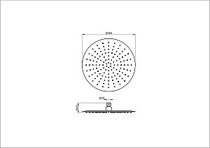 Верхний душ WONZON & WOGHAND, Темный графит (WW-88DP04-BGM) купить в интернет-магазине сантехники Sanbest