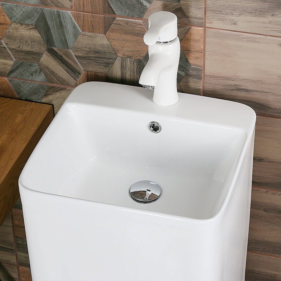 Раковина Melana B125 B125-805 белая купить в интернет-магазине Sanbest