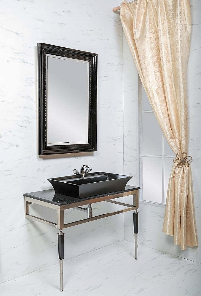 Зеркало Armadi Art Terso черный 70 в ванную от интернет-магазине сантехники Sanbest