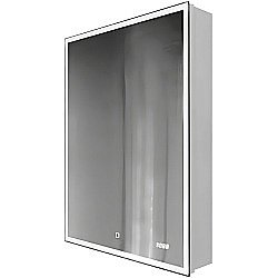 Зеркальный шкаф Jorno Slide 60 Sli.03.60/W белый купить в интернет-магазине сантехники Sanbest