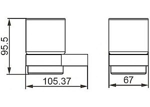 Стакан с держателем Aquanet 5684MB купить в интернет-магазине сантехники Sanbest