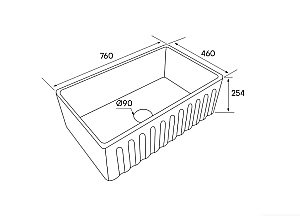 Кухонная мойка Paulmark GLAMP 76 DUO PM087646-AN антрацит купить в интернет-магазине сантехники Sanbest