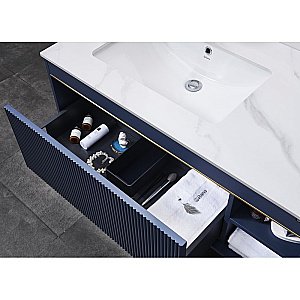 Тумба с раковиной Orans BC-1137-1000 синяя для ванной в интернет-магазине Sanbest