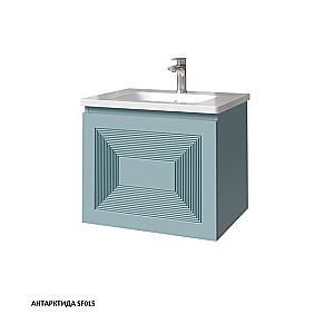 Тумба с раковиной Caprigo Modo-Quarta 60 с интегрированной ручкой, цвет на выбор для ванной в интернет-магазине Sanbest