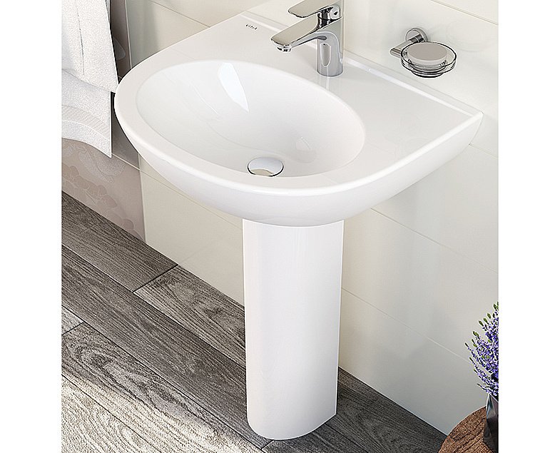 Раковина на пьедестале Vitra Zentrum 60 белая купить в интернет-магазине Sanbest