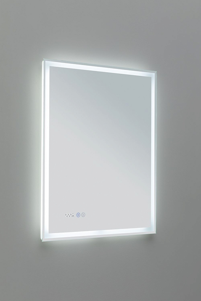 Зеркало Aquanet Оптима 288963 60 белый матовый в ванную от интернет-магазине сантехники Sanbest