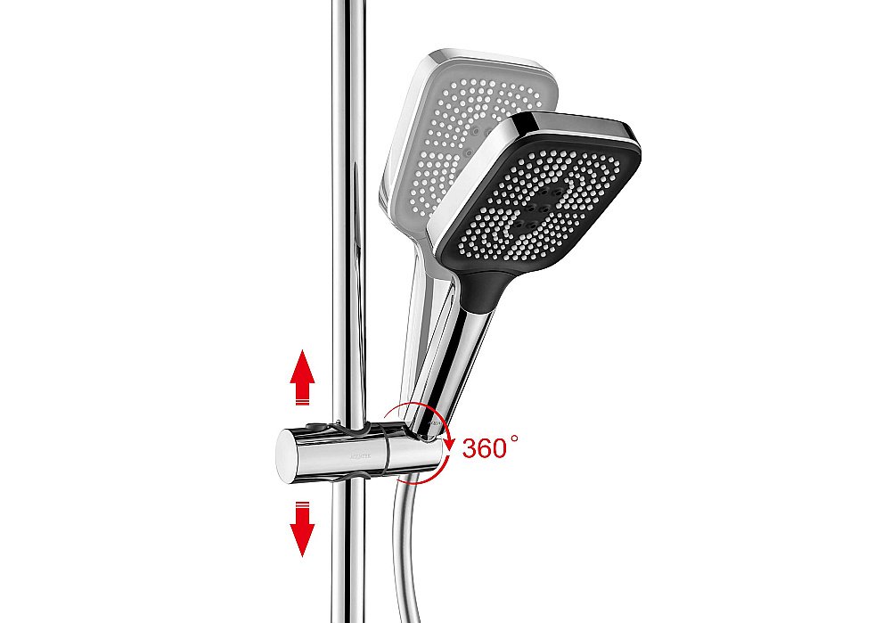 Душевая система Aquatek Поларис AQ3040CR хром купить в интернет-магазине сантехники Sanbest