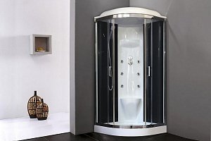 Душевая кабина Royal Bath RB100HK7-BT-CH 100x100 профиль хром/стекло прозрачное купить в интернет-магазине Sanbest