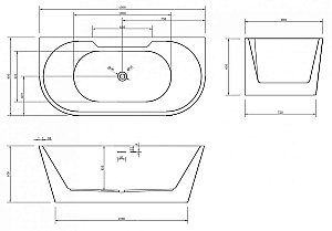 Акриловая ванна ABBER AB9296-1.5 150х80 купить в интернет-магазине Sanbest