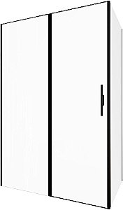 Душевой уголок Allen Brau Priority 3.31009.BBA + 3.31021.BBA 120х100 стекло прозрачное/профиль черный брашированный купить в интернет-магазине Sanbest