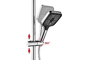 Душевая система Aquatek Поларис AQ3040CR хром купить в интернет-магазине сантехники Sanbest