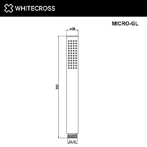 Душевая лейка WhiteCross Y MICRO-GL золото купить в интернет-магазине сантехники Sanbest