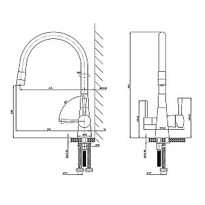 Смеситель для кухни Lemark Comfort LM3075C-Silver хром/серебро купить в интернет-магазине сантехники Sanbest