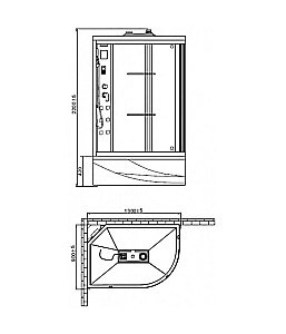 Душевая кабина Orans Basic + OLS-SR86155 130х90 купить в интернет-магазине Sanbest