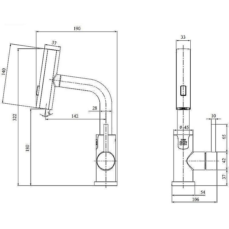 Смеситель для раковины Black&white Sky Day SD3028C хром купить в интернет-магазине сантехники Sanbest