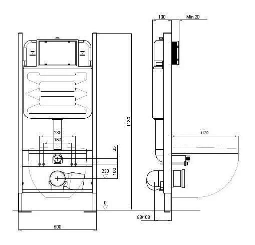 Унитаз с инсталляцией Aquatek Либра SET AQUATEK ЛИБРА N-14 белый, с крышкой микролифт, безободковый купить в интернет-магазине Sanbest
