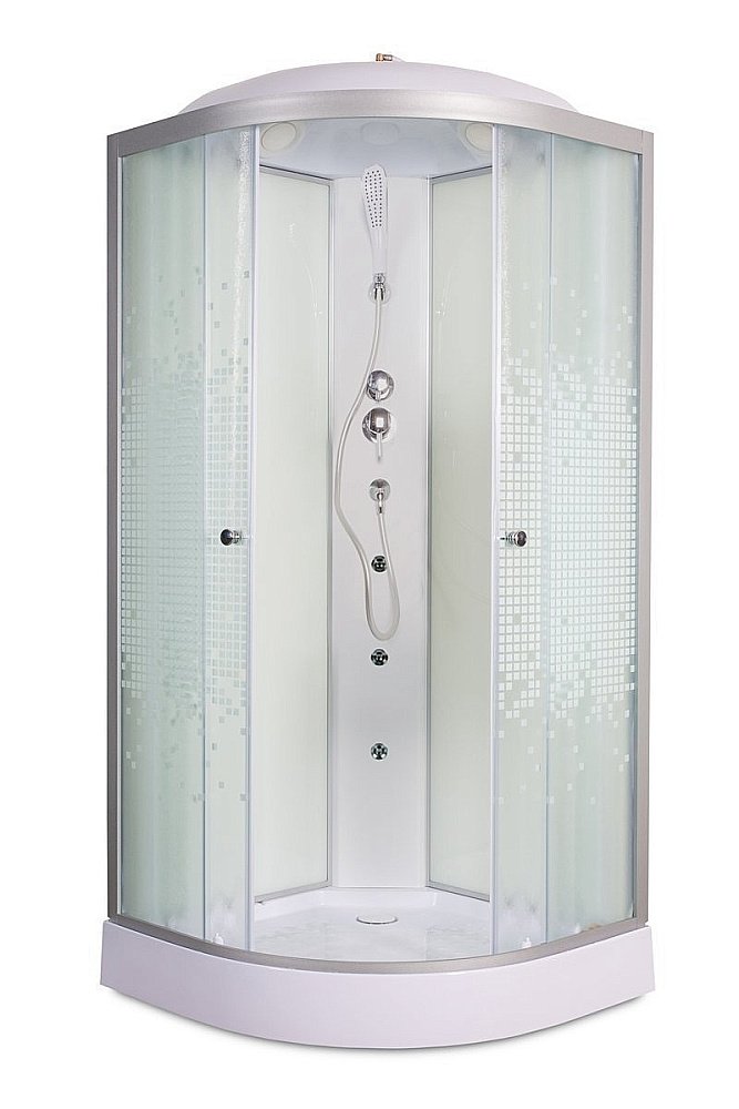 Душевая кабина DTO L 909  90х90 с гидромассажем купить в интернет-магазине Sanbest