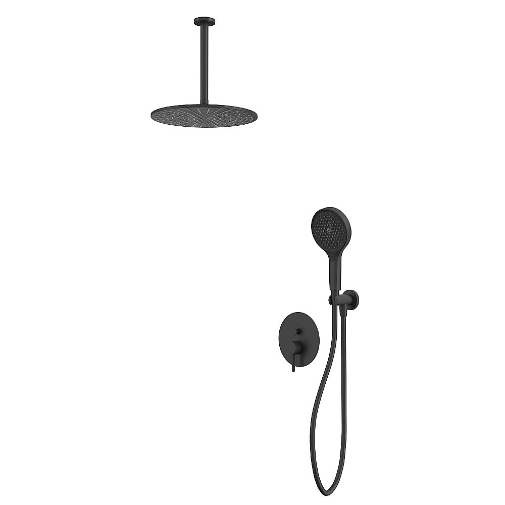 Душевая система WhiteCross Y YSET12TOPBL черная матовая купить в интернет-магазине сантехники Sanbest