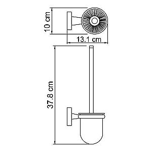 Ершик подвесной WasserKRAFT Lippe K-6527 купить в интернет-магазине сантехники Sanbest