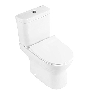 Унитаз-компакт напольный BelBagno Steam BB130CPR/SC+BB130T белый, безободковый, с крышкой микролифт, с бачком купить в интернет-магазине Sanbest