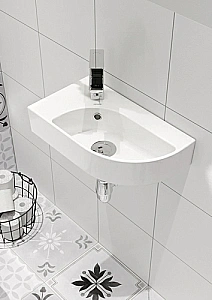 Раковина угловая Cersanit CAMEO 46 S-UM-CAM45/1-w/63405 белая купить в интернет-магазине Sanbest