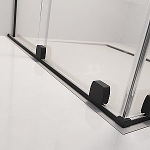 Шторка для ванны Radaway Furo Black PND II 170 стекло прозрачное/профиль черный матовый купить в интернет-магазине Sanbest