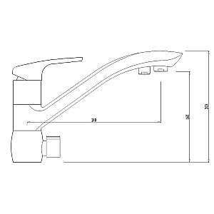 Смеситель для кухни Kaiser Venus 39066-5 купить в интернет-магазине сантехники Sanbest