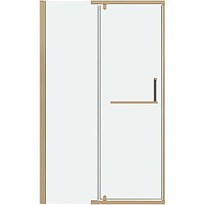 Душевая дверь Grossman Pragma 110 100.K33.03.110.32.00 стекло прозрачное/профиль золото сатин купить в интернет-магазине Sanbest