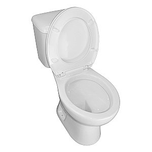 Унитаз напольный Loranto Lino CS-CT8812 с бачком, с сиденьем микролифт, белый купить в интернет-магазине Sanbest