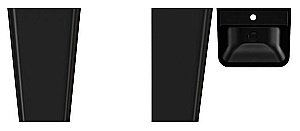 Раковина ISVEA Sott'Aqua 50 10SQ37001SV-2N черный матовый купить в интернет-магазине Sanbest