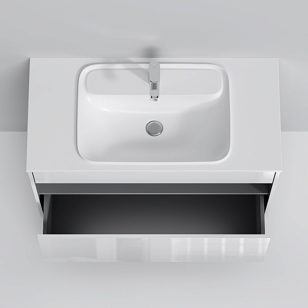 Тумба с раковиной AM.PM Func 100 белая для ванной в интернет-магазине Sanbest
