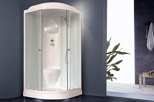 Душевая кабина Royal Bath RB90HK6-WC 90x90 профиль белый/стекло матовое купить в интернет-магазине Sanbest