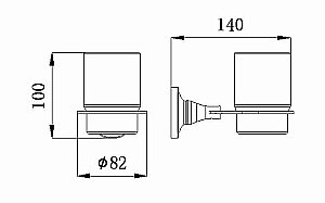 Стакан Rush Corsica CO42310 купить в интернет-магазине сантехники Sanbest