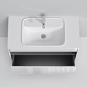 Тумба с раковиной AM.PM Func 100 белая для ванной в интернет-магазине Sanbest