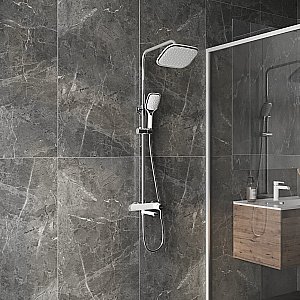 Душевая система Grossman Alba 500.K35.06.100/000 хром с белым купить в интернет-магазине сантехники Sanbest