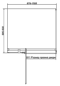 Душевой уголок Vincea Extenza 100х90 VSR-4EX901090CLBN стекло прозрачное/профиль брашированный никель купить в интернет-магазине Sanbest