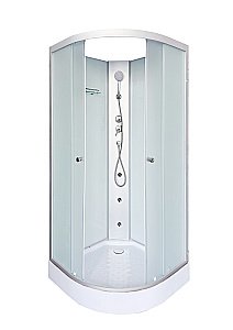 Душевая кабина DTO LM 908NGM 80х80 стекло матовое/профиль хром купить в интернет-магазине Sanbest