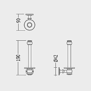 Держатели для туалетной бумаги DEVON&DEVON First Class DD33100BR купить в интернет-магазине сантехники Sanbest