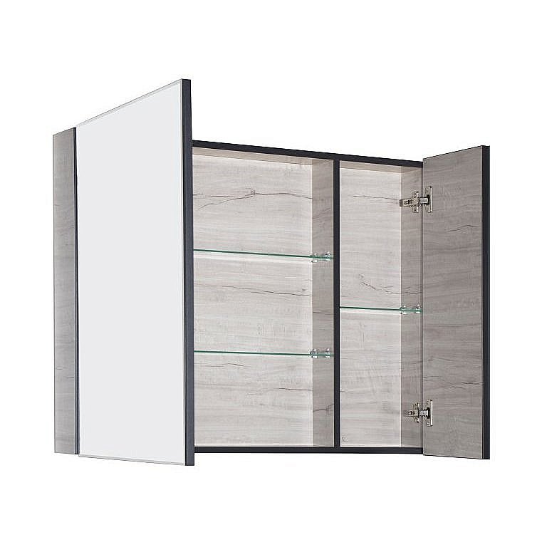 Зеркальный шкаф Style Line БЕРЛИН Соната СС-00002250 90 серый купить в интернет-магазине сантехники Sanbest